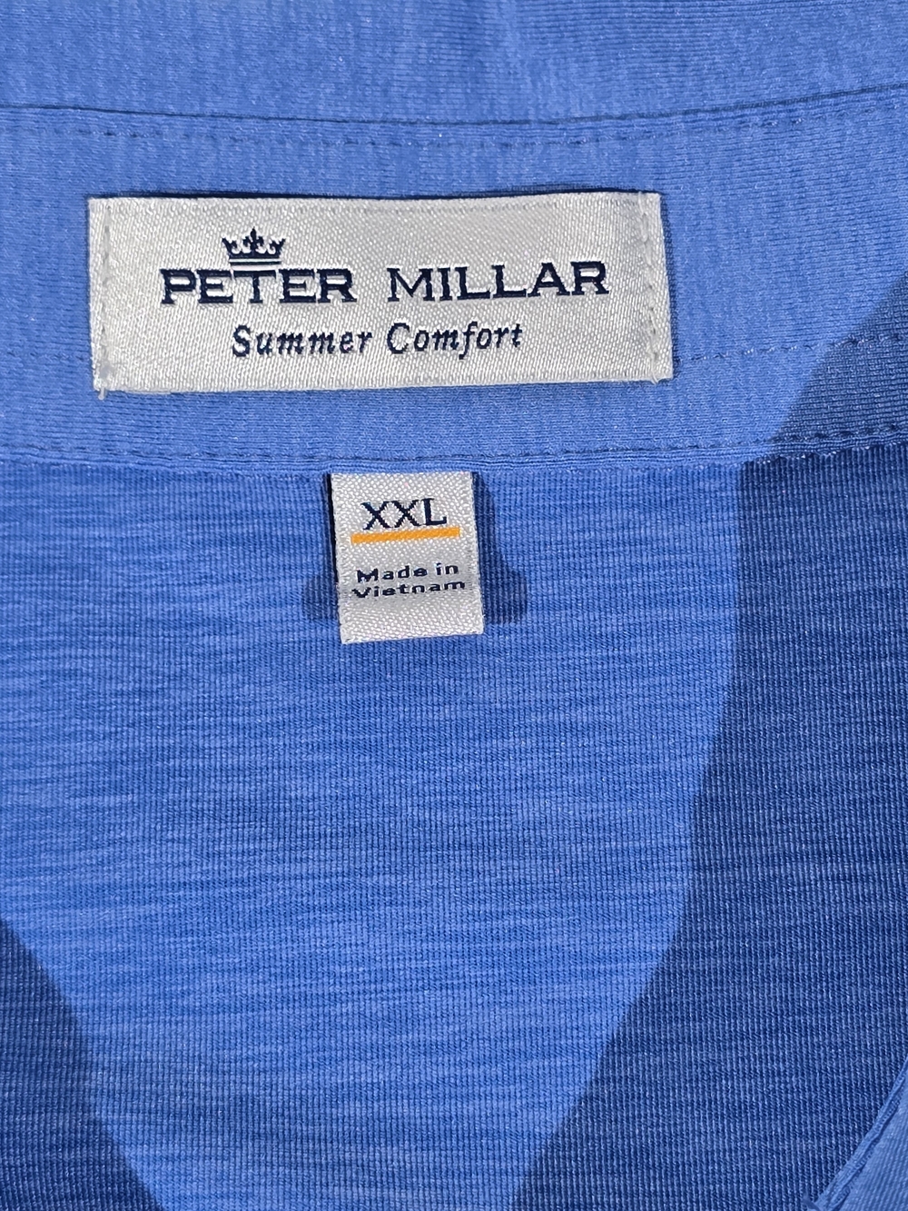 Peter Millar Men's Blue Summer Comfort Shirt - XXL